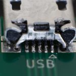 Micro USB After Soldering